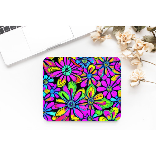 Retro neon flowersanti slip - retro,